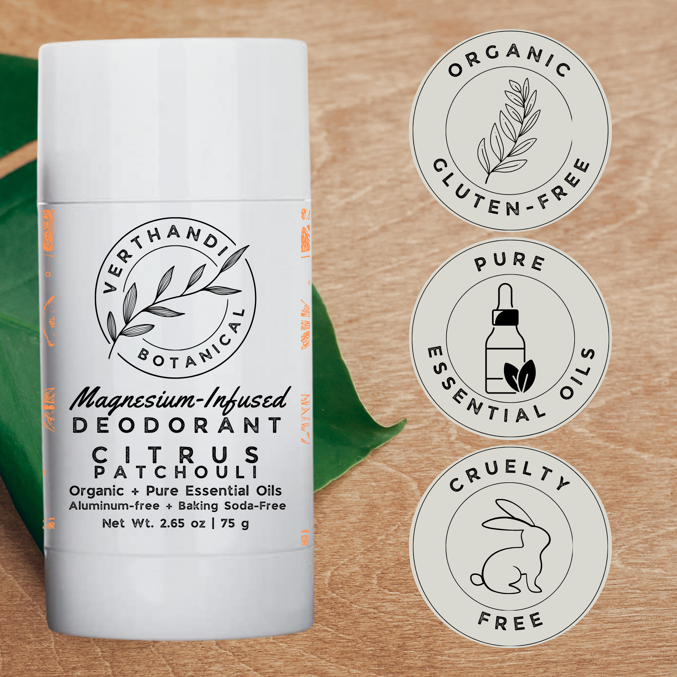 CITRUS PATCHOULI MAGNESIUM-INFUSED DEODORANT